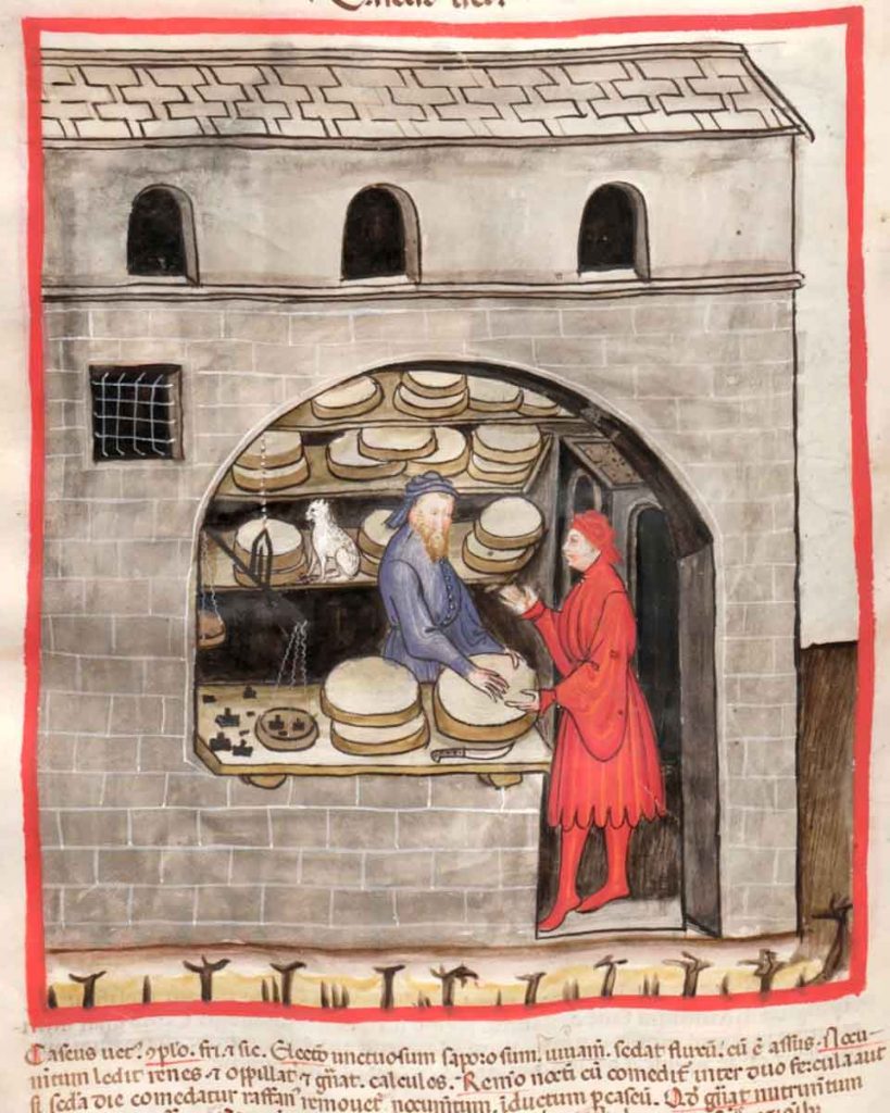 Proverbio Italiano e o queijo em livros medievais