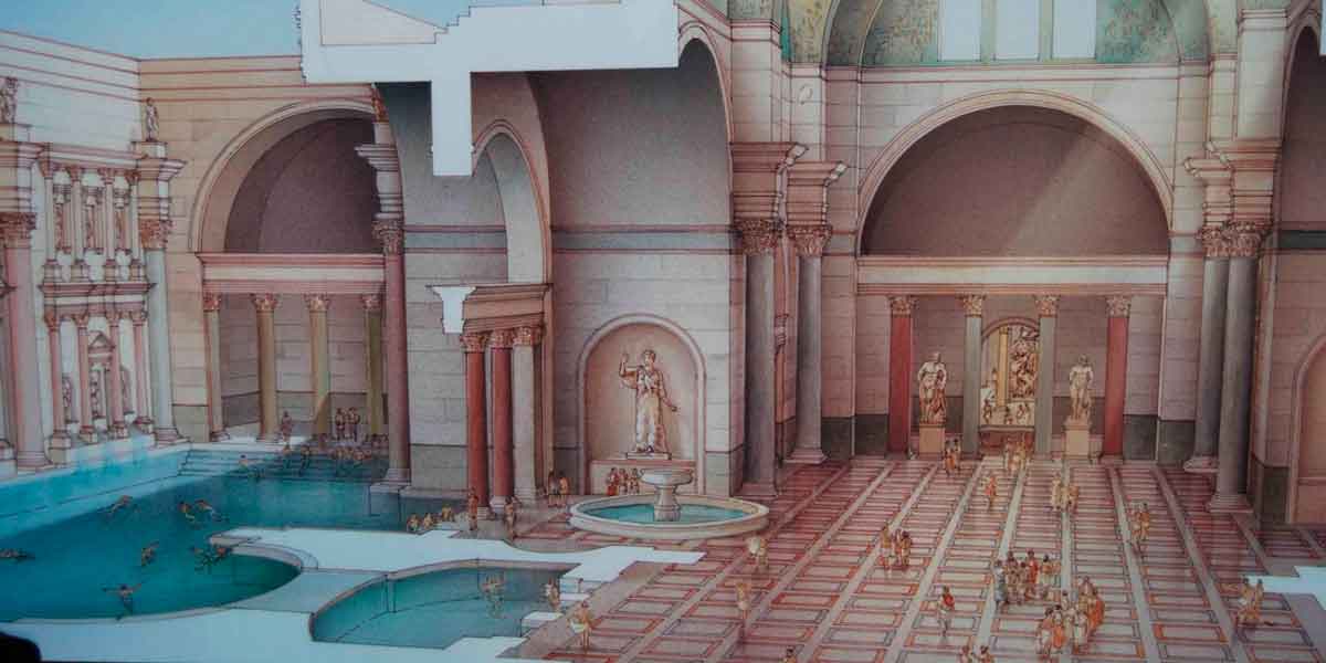 Reconstrução do termas de diocleciano Roma