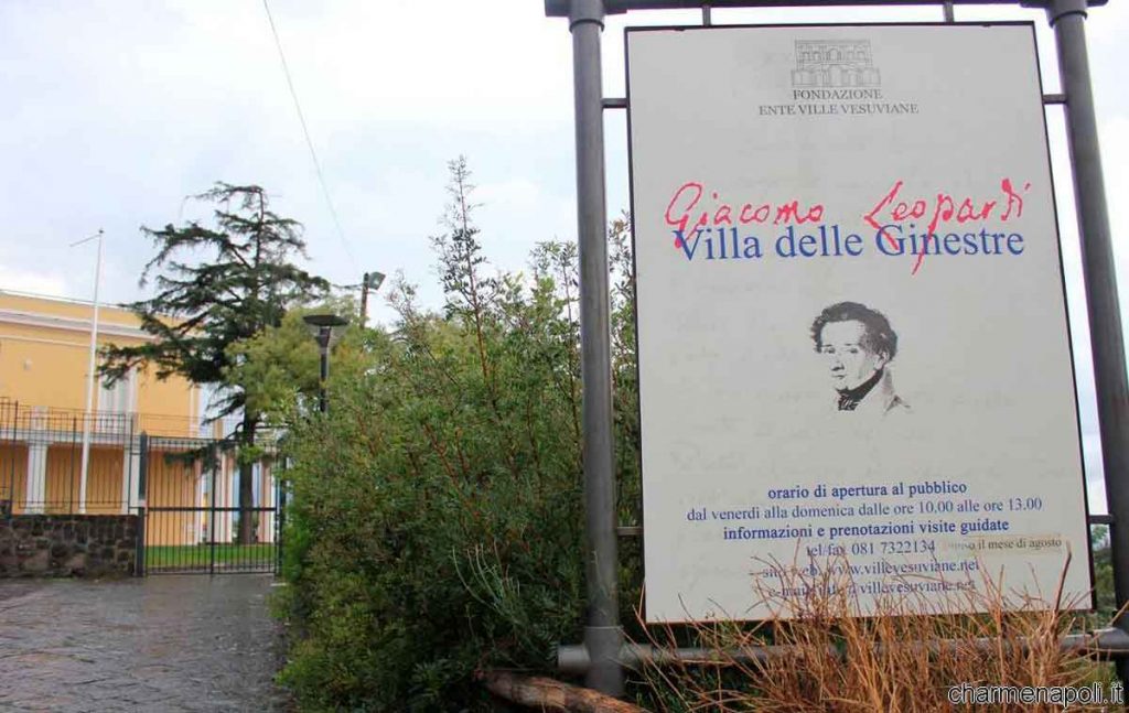 Villa delle Ginestre Vesúvio Leopardi Giacomo