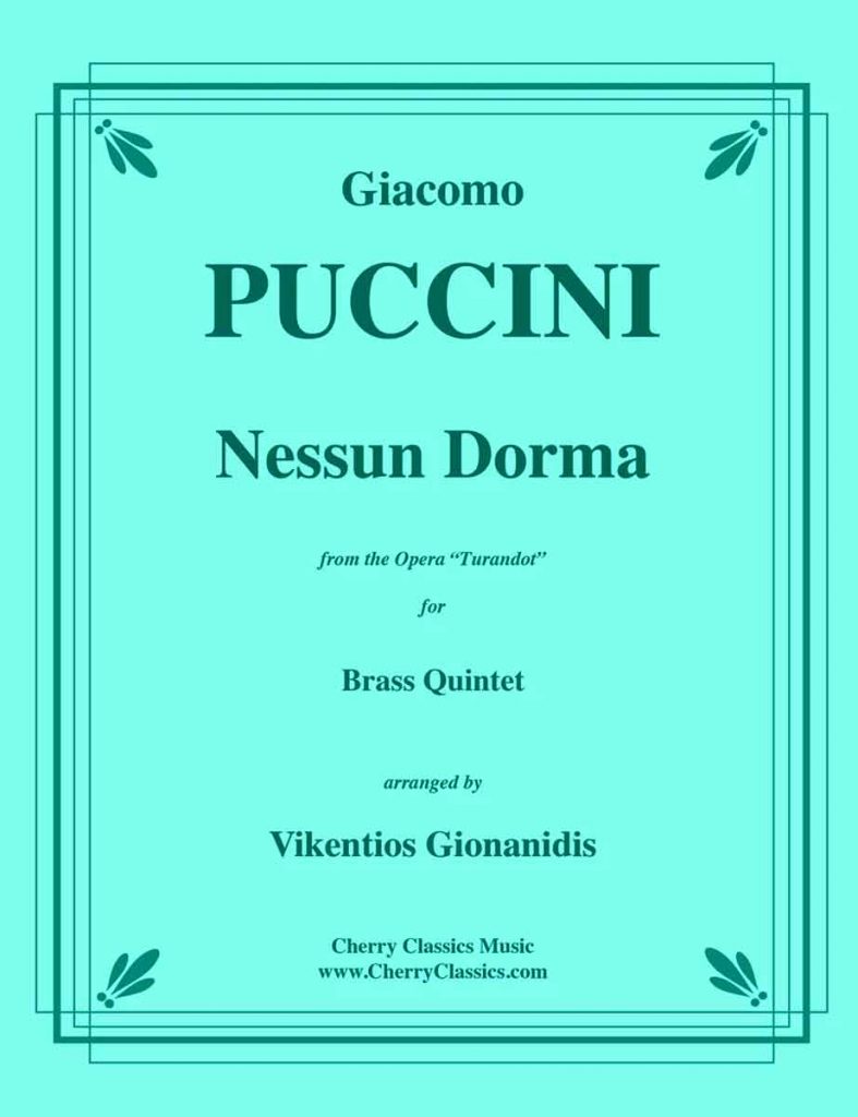 Opera de Giacomo Puccini Turandot Nessun Dorma