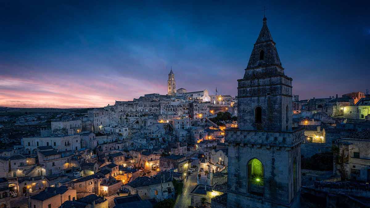 Cidade de Matera na Itália