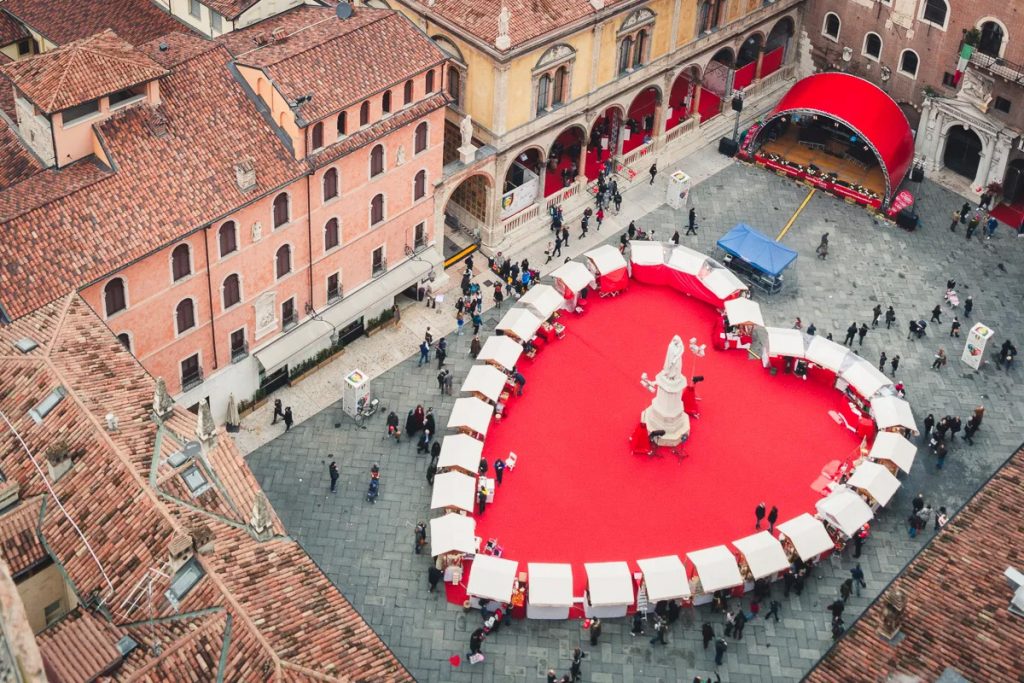 Piazza dei signore em Verona para São Valentim