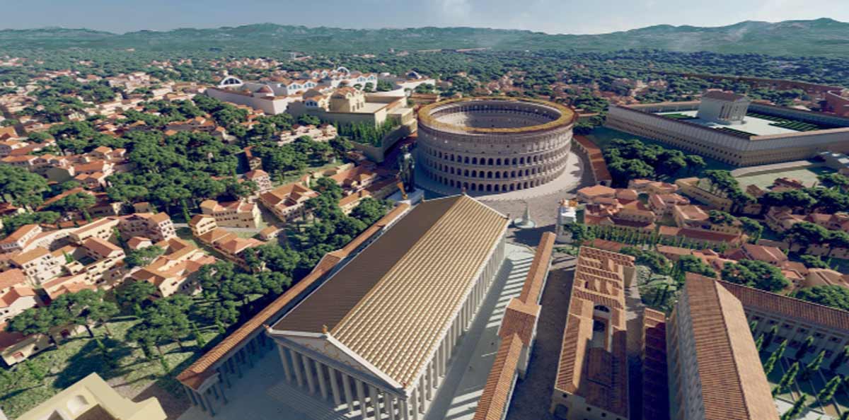 Roma reproduzida em 3D