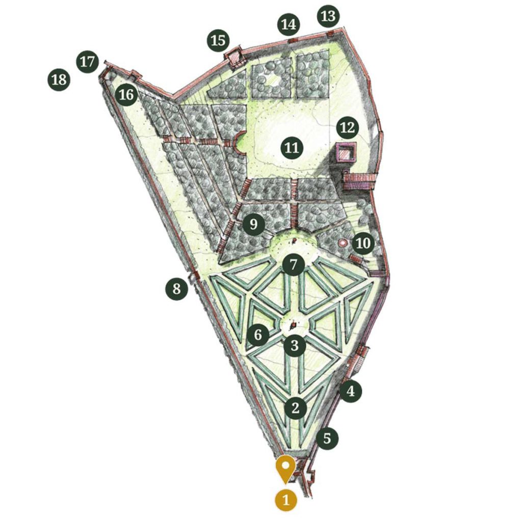 Mapa Jardim Horti Leonini