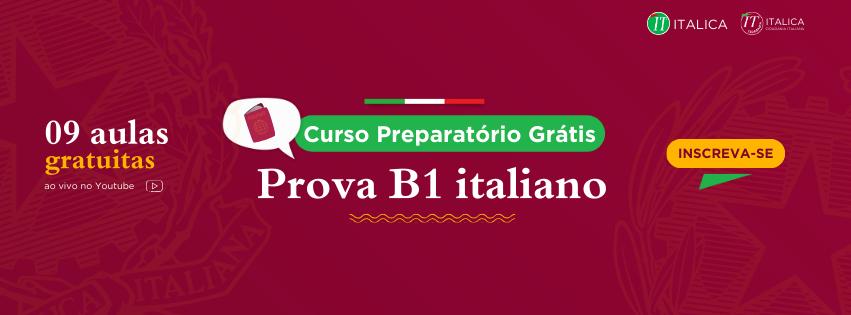 Curso Preparatório Grátis Prova B1 Italiano