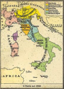 geografia política da Itália antes da unificação
