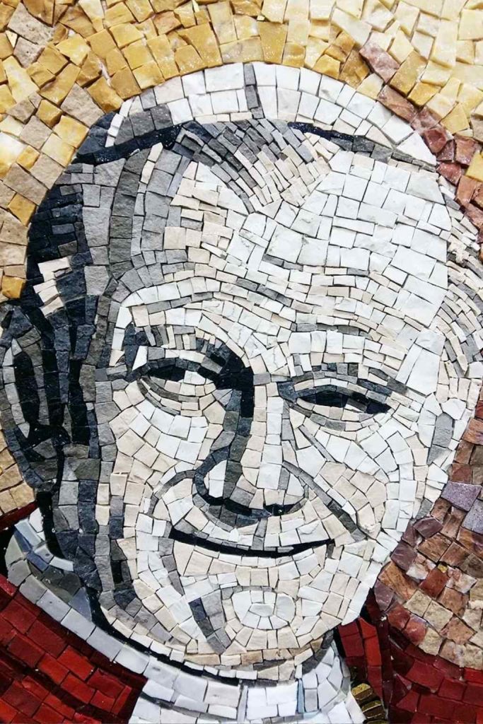 Mosaico italino moderno - Papa-giovanni-paolo-2