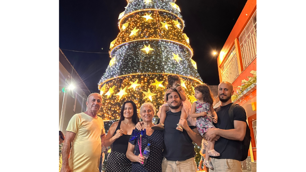 Familia no Natal na Itália